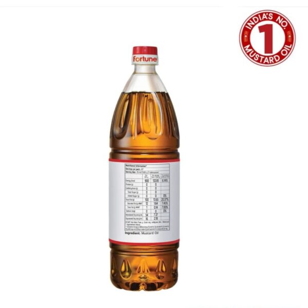 FORTUNE Premium kachi ghani pure Mustard Oil PET Bottle (Sarsav nu Tel)  (910 g) - Image 2