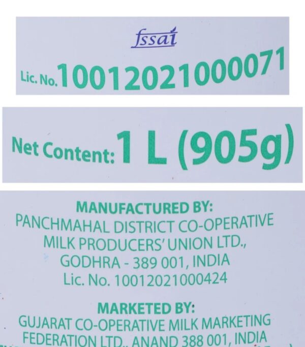 Amul Ghee Tin (1L) - Image 3